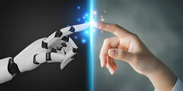 Додир човечије и роботске руке