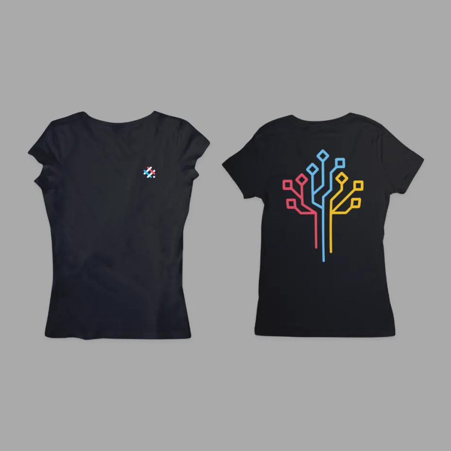 Дрво Тарабе 2, црна женска мајица