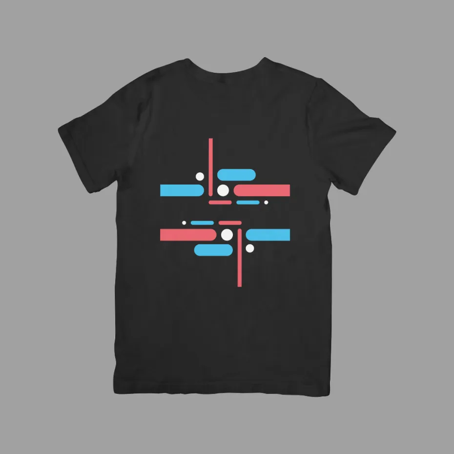 Кинетика, црна мушка мајица