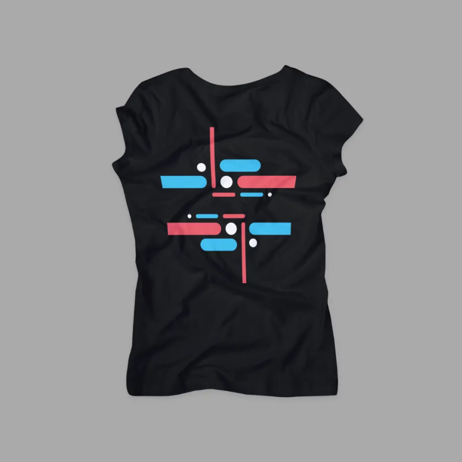 Кинетика, црна женска мајица