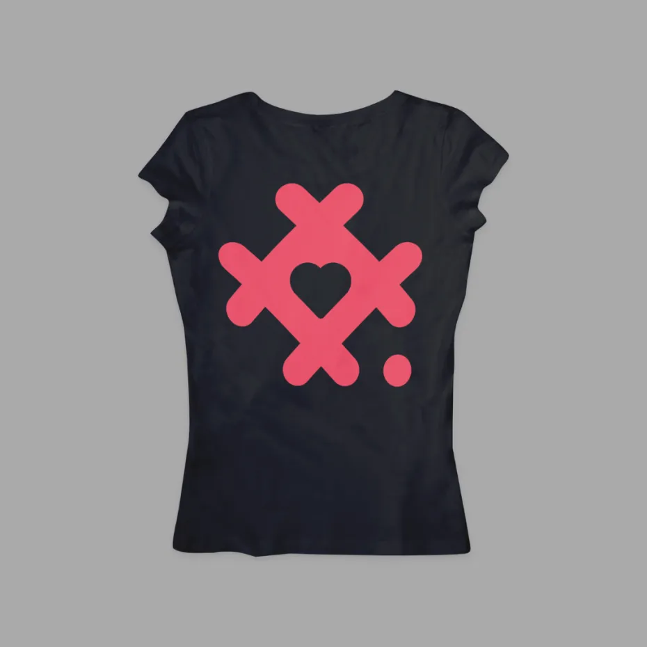 Срце Србије, црна женска мајица