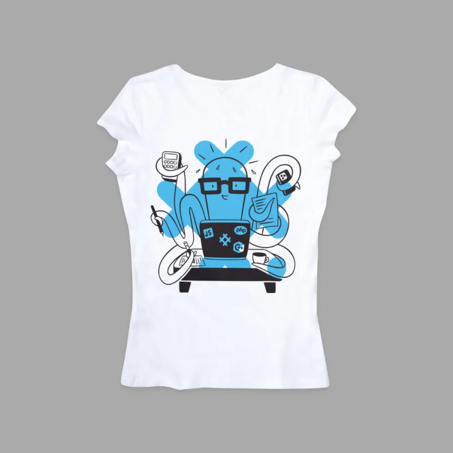 Све и одмах, бела женска мајица