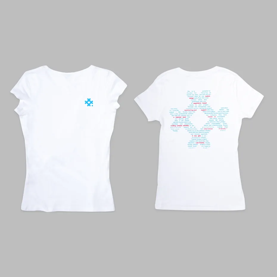 Tech Testimonials 1, бела женска мајица
