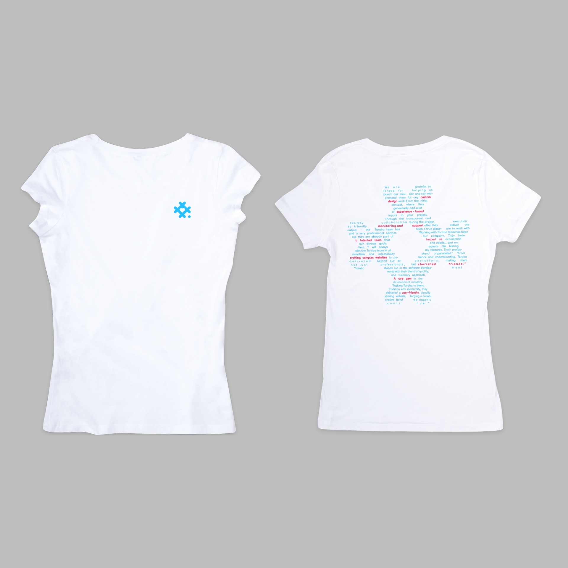 Tech Testimonials 1, бела женска мајица