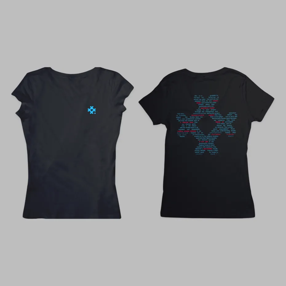 Tech Testimonials 1, црна женска мајица