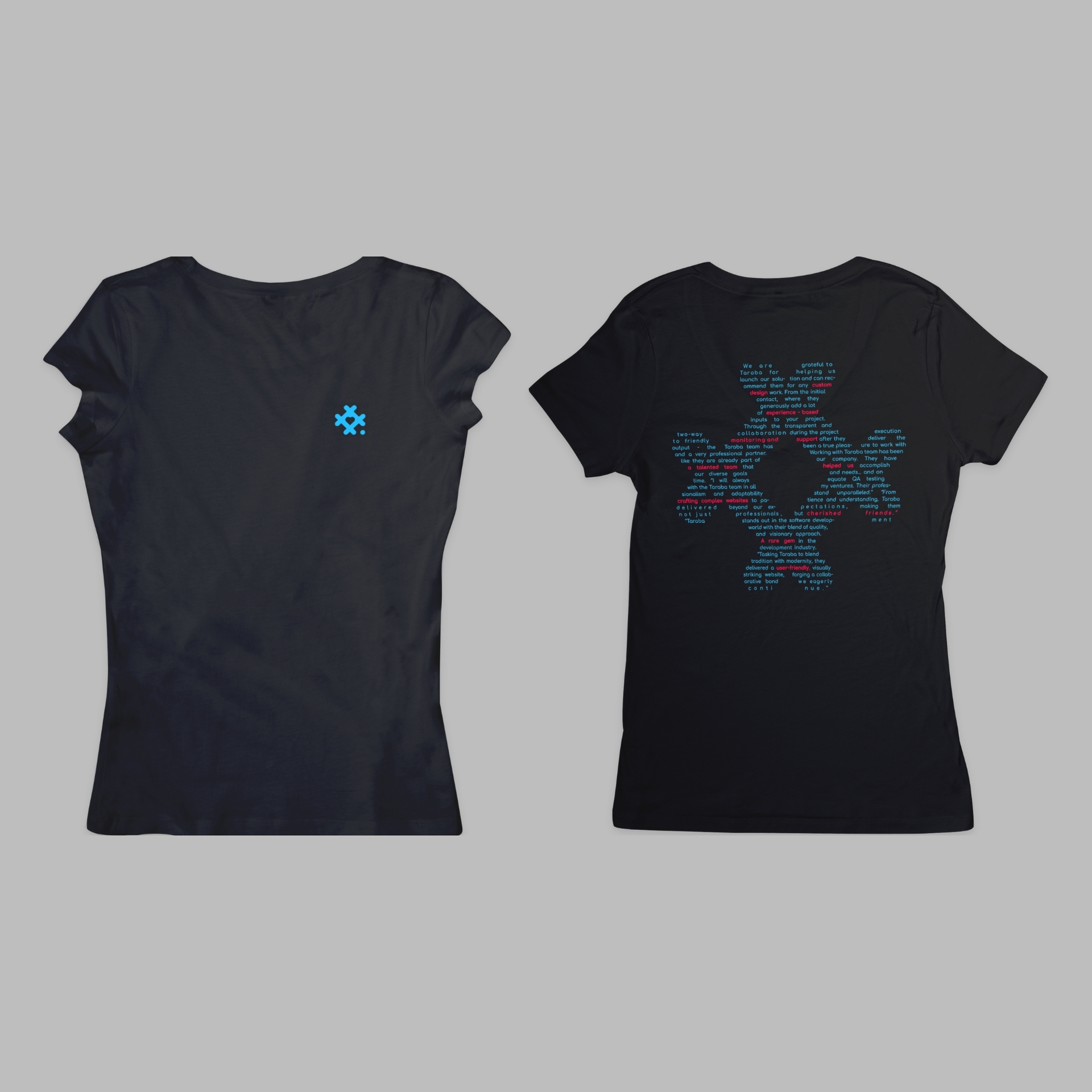 Tech Testimonials 1, црна женска мајица