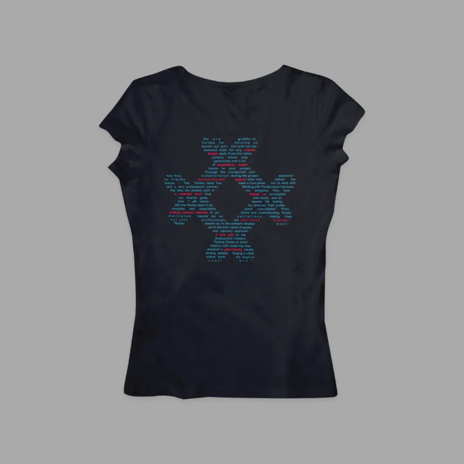 Tech Testimonials 2, црна женска мајица