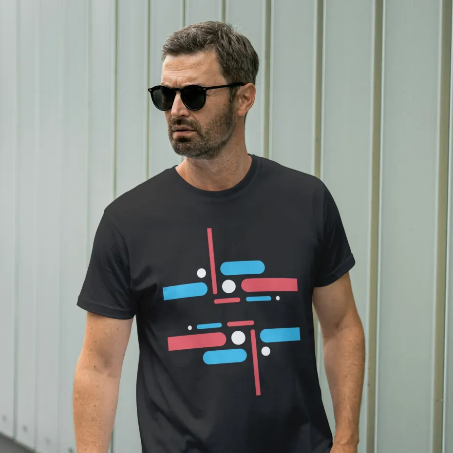 Кинетика, црна мушка мајица